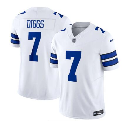 Men's Dallas Cowboys #7 Trevon Diggs White 2023 F.U.S.E. Limited Stitched Football Jersey