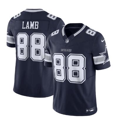 Men's Dallas Cowboys #88 CeeDee Lamb Navy 2023 F.U.S.E. Limited Stitched Football Jersey