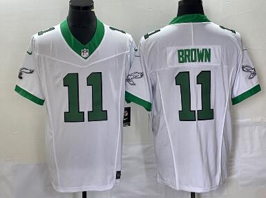 Men's Philadelphia Eagles #11 AJ Brown 2023 FUSE Vapor Untouchable Stitched Jersey