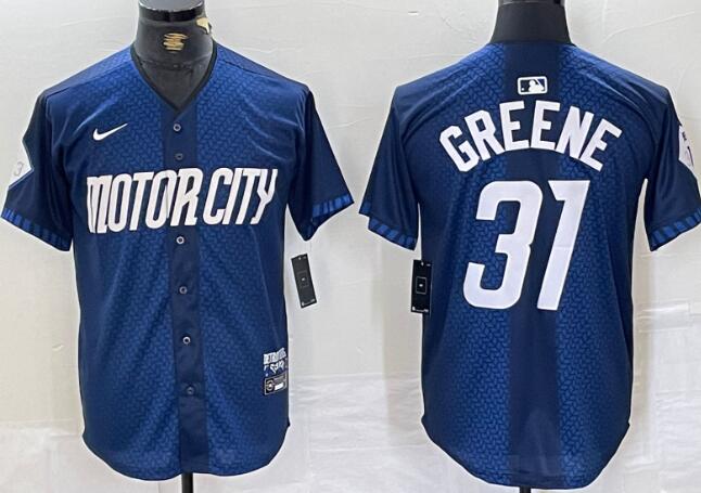 Men's Detroit Tigers Riley Greene Nike Navy 2024 City Connect Limited Jersey