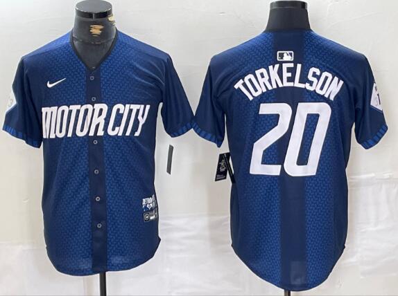 Men's Detroit Tigers Spencer Torkelson Nike Navy 2024 City Connect Limited Jersey