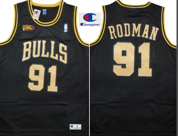 Dennis Rodman Chicago Bulls men's jersey black