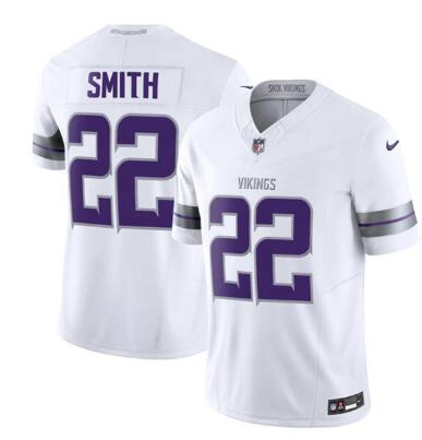 Men's Minnesota Vikings #22 Harrison Smith White F.U.S.E. Winter Warrior Limited Football Stitched Jersey