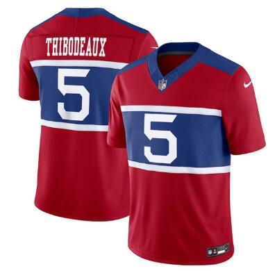 Men's New York Giants #5 Kayvon Thibodeaux Century Red Alternate Vapor F.U.S.E. Limited Football Stitched Jersey