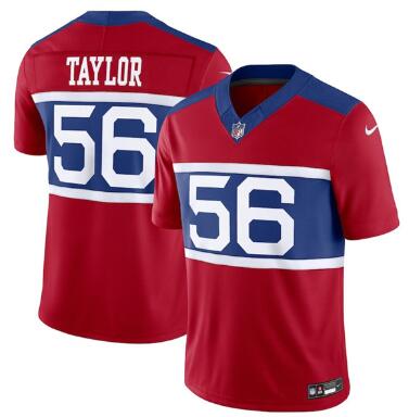 Men's New York Giants #56 Lawrence Taylor Century Red Alternate Vapor F.U.S.E. Limited Football Stitched Jersey