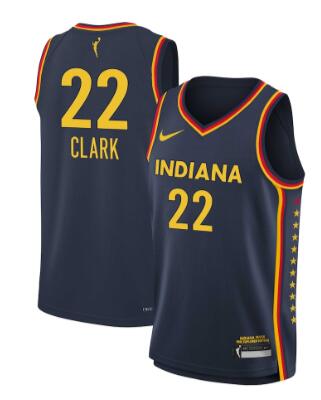 Indiana Fever Caitlin Clark Nike Navy 2024 WNBA Draft Explorer Edition Victory Player Jerse