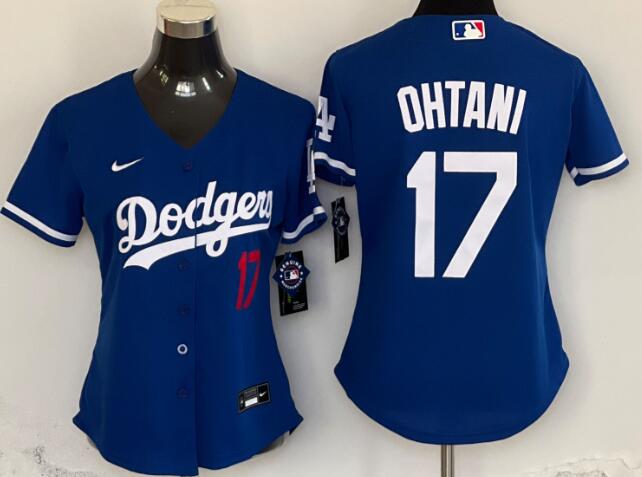 Women's Los Angeles Dodgers #17 Shohei Ohtani Stitched Jersey