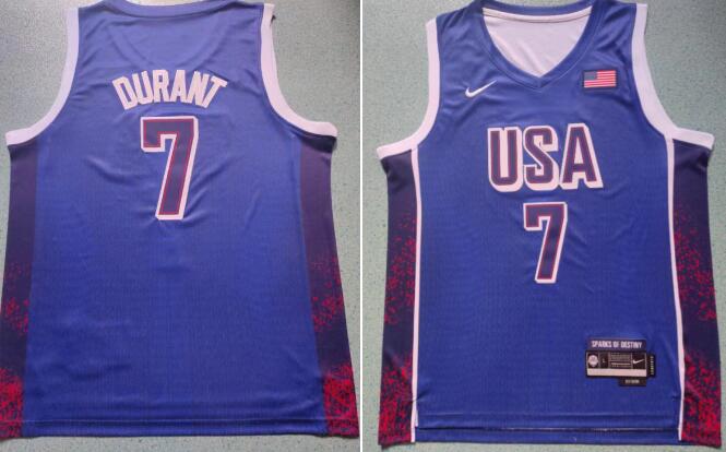 Nike  Kevin Durant  Men's USA Basketball 2024 Stitched Jersey