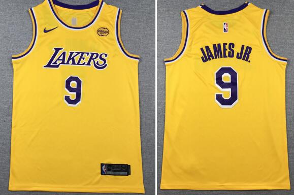 Los Angeles Lakers Bronny James Jr #9  2024  stitched Jersey