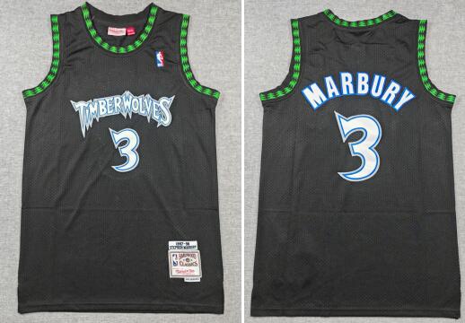 Minnesota Timberwolves #3 Stephon Marbury Men's stitched jersey