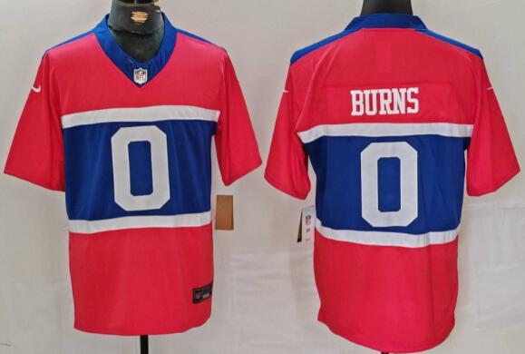 Men's New York Giants #0 Brian Burns Century Red Alternate Vapor FUSE Limited Stitched Jersey