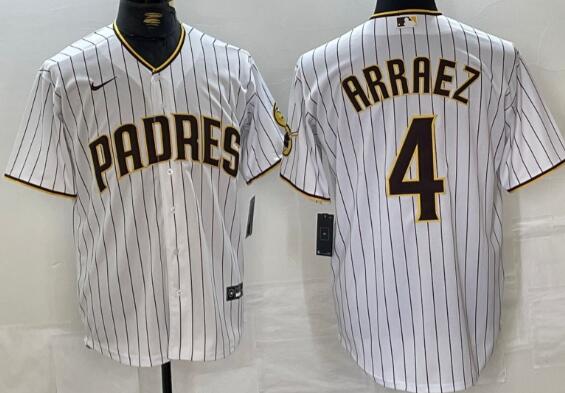 Men's luis arraez padres 4  stitched jersey