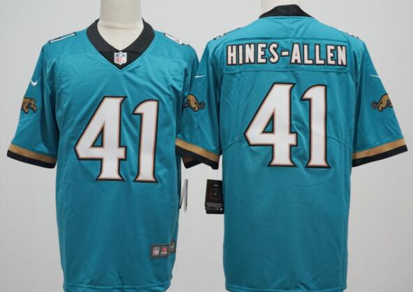 Men's Jacksonville Jaguars #41 Josh Hines-Allen  Teal 2024 stitched jersey