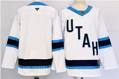 Men's Utah Hockey Club Blank White Stitched Jersey