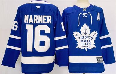 Men's Toronto Maple Leafs #16 Mitchell Marner Blue 2024-25 Stitched Jersey