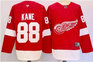 Men's Detroit Red Wings #88 Patrick Kane Red 2024-25 Stitched Jersey