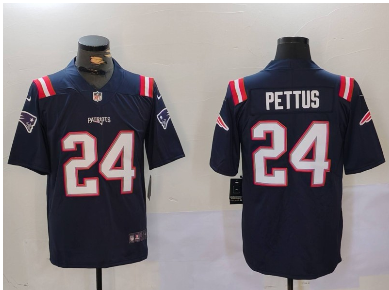 Men's New England Patriots #24 Dell Pettus  Vapor Limited Stitched Football Jersey