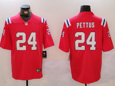 Men's New England Patriots #24 Dell Pettus  Vapor Limited Stitched Football Jersey