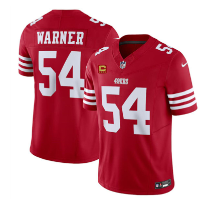 Men's San Francisco 49ers #54 Fred Warner  2024 F.U.S.E. With 4-Star C Patch Vapor Untouchable Limited Football Stitched Jersey