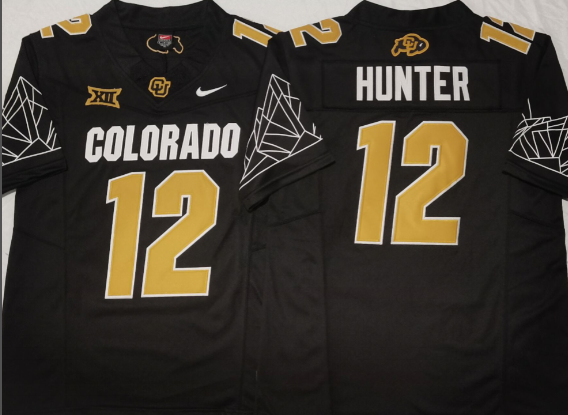 Men’s Colorado Buffaloes #12 Travis Hunter College Football Jersey