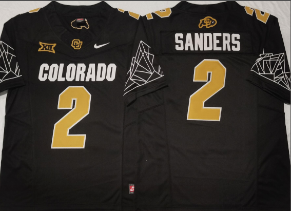 Men’s Colorado Buffaloes #2 Shadeur Sanders College Football Jersey