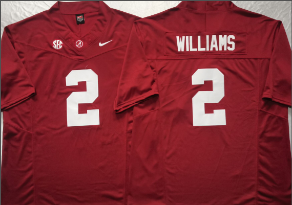 Men’s Alabama Crimson Tide #2 Ryan Williams Football Jersey