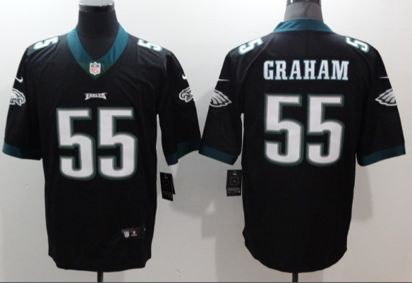 Men's Philadelphia Eagles Brandon Graham  Stitched Black  Jersey