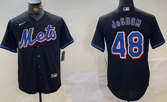 Men's New York Mets #48 Jacob deGrom Stitched MLB Nike Jersey