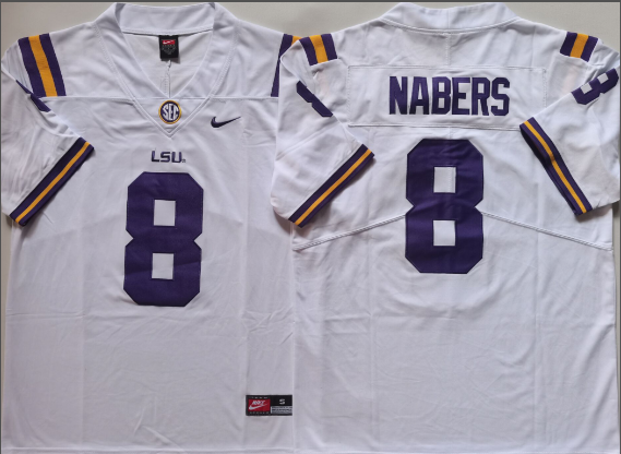 Men's Malik Nabers LSU Tigers Nike Player  Jersey