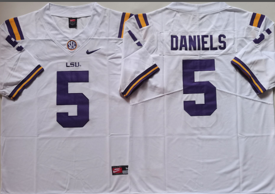 Men's Jayden Daniels LSU Tigers Nike Player  Jersey