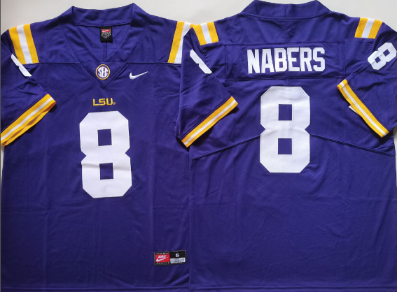 Men's Malik Nabers LSU Tigers Nike Player Jersey