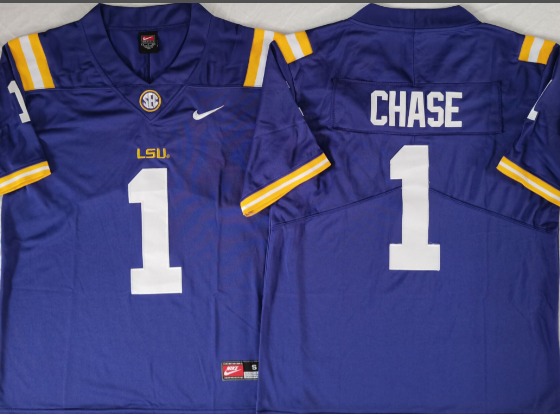 Men's Ja'Marr Chase LSU Tigers Nike Player  Jersey