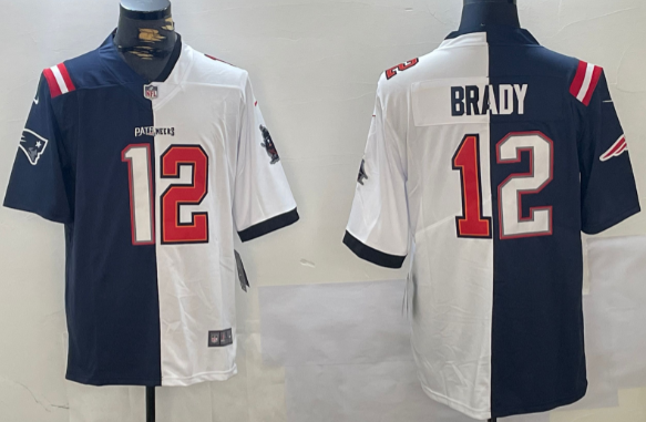 Men's Tampa Bay Buccaneers #12 Tom Brady Navy Blue White  Stitched NFL Nike Limited Jersey