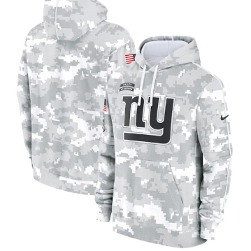 Men's New York Giants 2024 Arctic Camo Salute To Service Club Fleece Pullover Hoodie