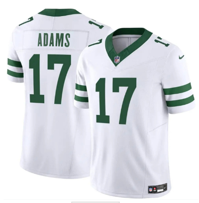 Men's New York Jets #17 Davante Adams White 2024 F.U.S.E. Vapor Limited Football Stitched Jersey