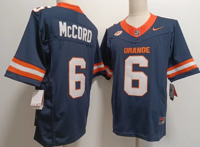 Men's Kyle McCord Jersey #6 Syracuse Orange Vapor Limited College jersey