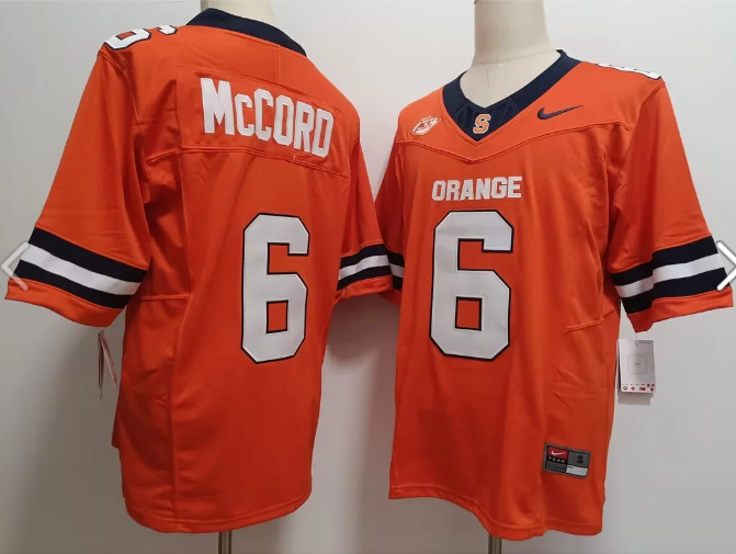 Men's Kyle McCord Jersey #6 Syracuse Orange Vapor Limited College jersey