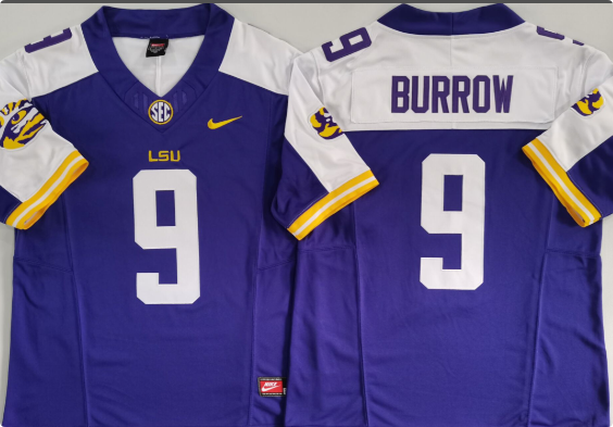 Joe Burrow LSU Tigers College Football Jersey