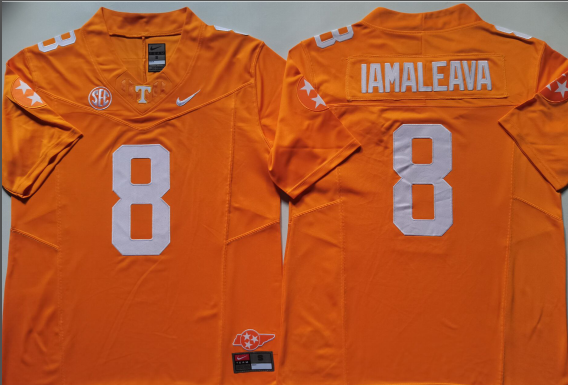 men's Tennessee Volunteers GRAY #8 IAMALEAVA stitched jersey