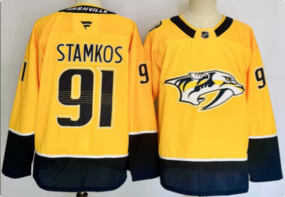 Steven Stamkos Nashville Predators Fanatics Men's stitched Jersey - Gold