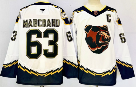 Men's Boston Bruins #63 Brad Marchand  Stitched Jersey