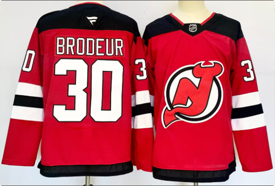 Men's New Jersey Devils #30 Martin Brodeur Red fanatics Jersey