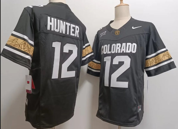 Men’s Colorado Buffaloes #12 Travis Hunter College Football Jersey