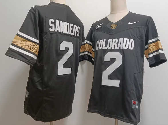 Men’s Colorado Buffaloes #2 Shadeur Sanders College Football Jersey