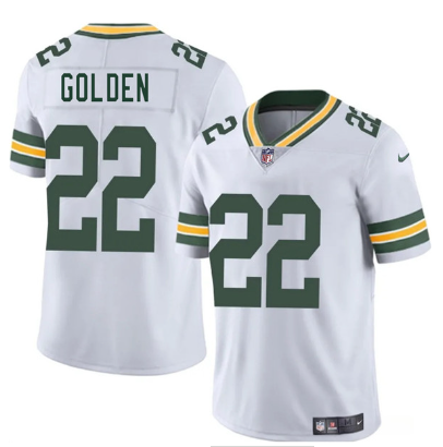 Men's Green Bay Packers #22 Matthew Golden   Limited Football Stitched Jersey