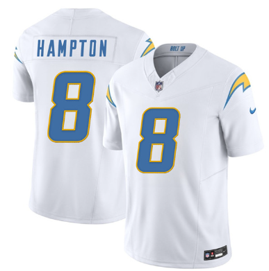 Men's Los Angeles Chargers #8 Omarion Hampton  Football Stitched Jersey