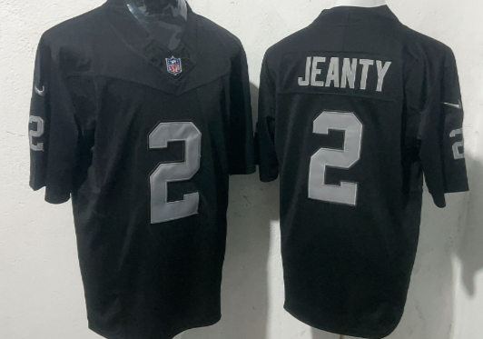 Men's Las Vegas Raiders #2 Ashton Jeanty Stitched Football Jerseys