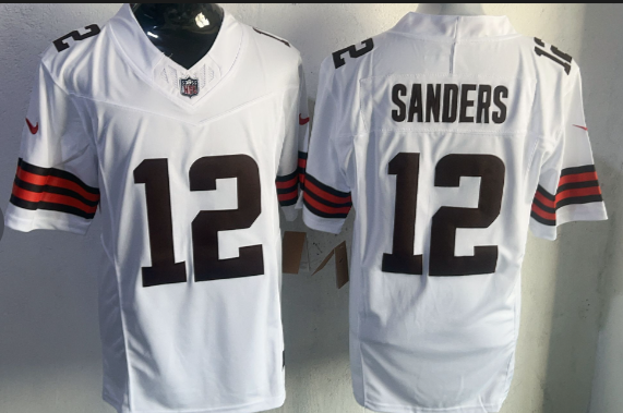 Men's Cleveland Browns #12 Shedeur Sanders   Stitched Jersey