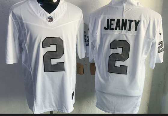 Men's Las Vegas Raiders #2 Ashton Jeanty Stitched Football Jerseys