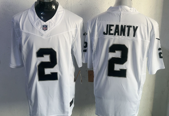 Men's Las Vegas Raiders #2 Ashton Jeanty Stitched Football Jerseys